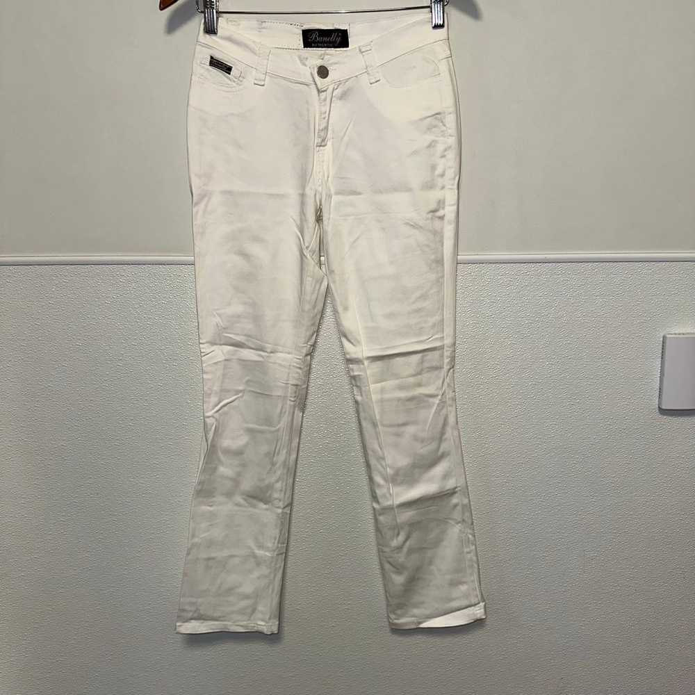 Women's Banelly Jeans Authentic White Straight Leg Jeans Size 30
